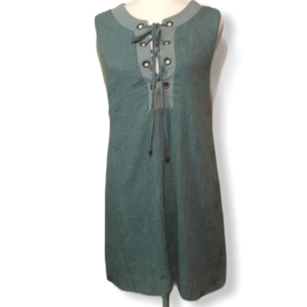 BLU PEPPER Cotton Blend Lined Dress Size L